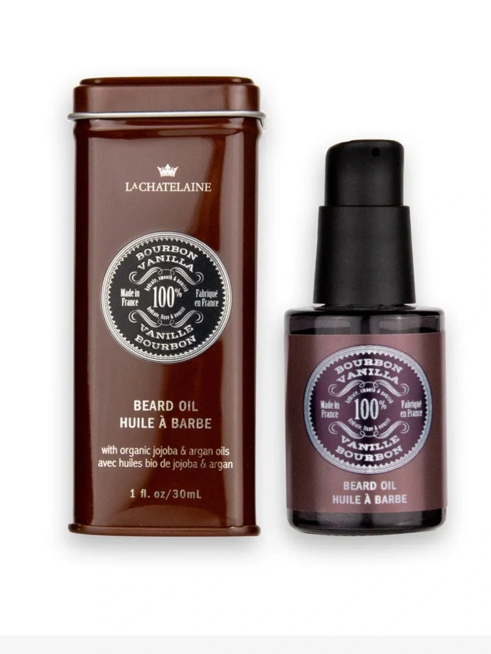 Le Chatelaine Bourbon Vanilla Beard Oil & After-Shave Balm Set